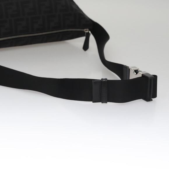 FENDI Zucca Canvas Shoulder Bag Black - Picture 7 of 12